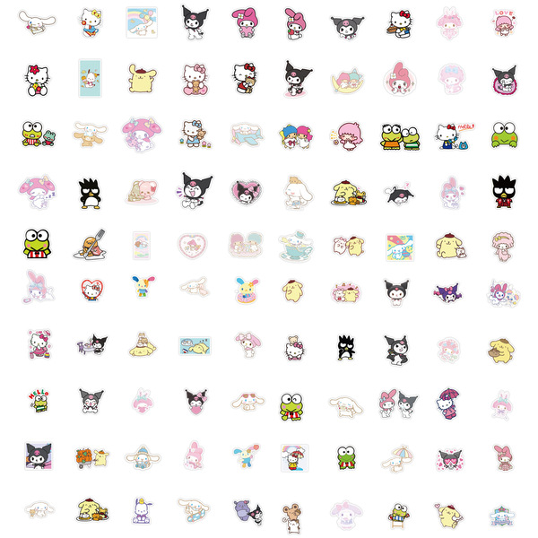 Autocollants décoratifs kawaii pour téléphone et ordinateur