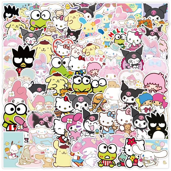 Autocollants décoratifs kawaii pour téléphone et ordinateur