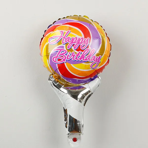 Ballon aluminium avec tige, personnages Peppa Pig, Doraemon, Ultraman