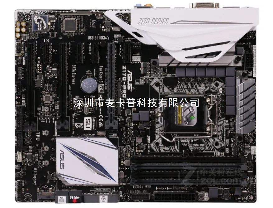 Carte mère pour PC de bureau socket LGA1151, DDR4, modèle Z170-PRO