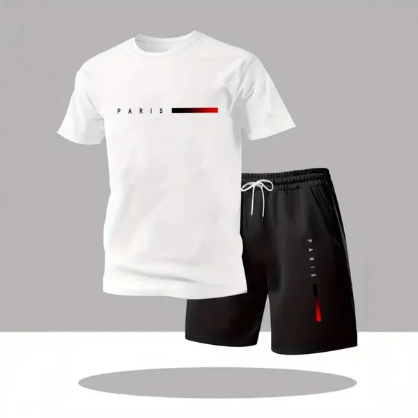 Ensemble sport homme t-shirt et short à séchage rapide