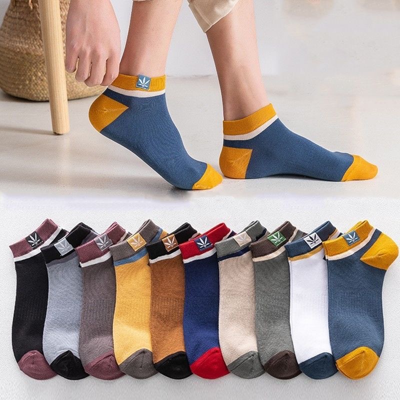 Lot de 10 paires de chaussettes basses de sport respirantes pour homme et femme