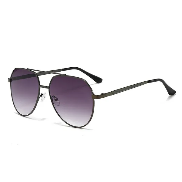 Lunettes de soleil métal double pont protection UV380 pour homme et femme