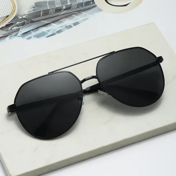 Lunettes de soleil métal double pont protection UV380 pour homme et femme