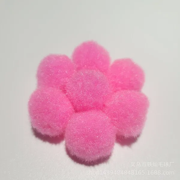 Pompons colorés 2,5 cm pour DIY, décoration et jouets pour animaux