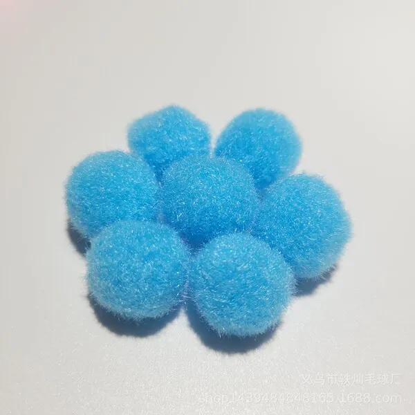 Pompons colorés 2,5 cm pour DIY, décoration et jouets pour animaux