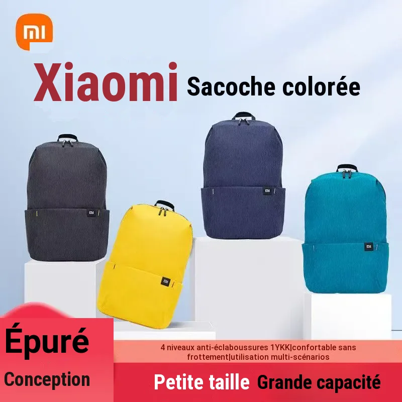 Sac à dos compact 10L déperlant en polyester, coloris unis