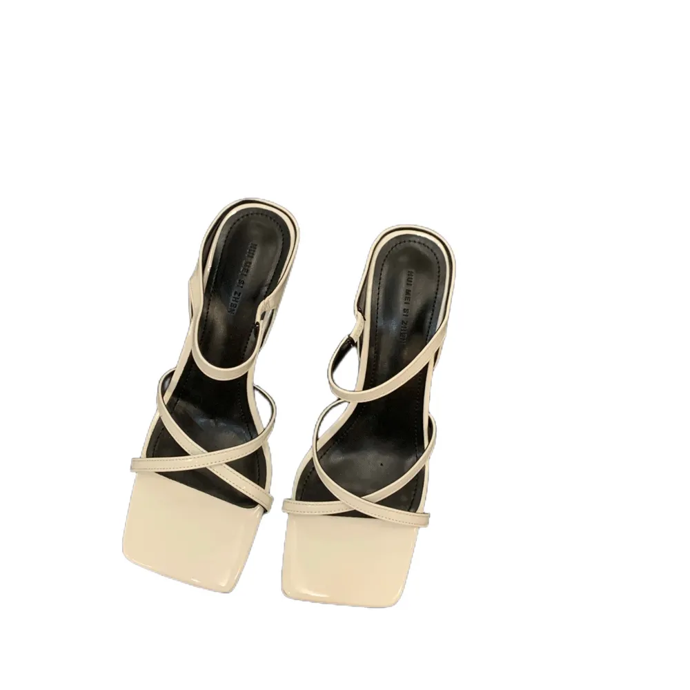 Sandales à talons hauts 6 cm pour femme, bout ouvert, noir ou bordeaux