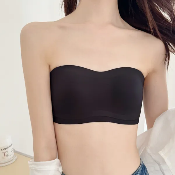 Soutien-gorge bandeau invisible push-up sans bretelles