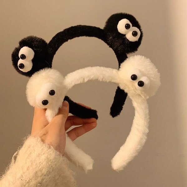 Bandeau en peluche doux pour cheveux, oreilles d'animaux ou nœud