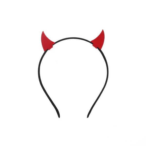 Bandeau serre-tête à cornes de diable et ailes pour costume