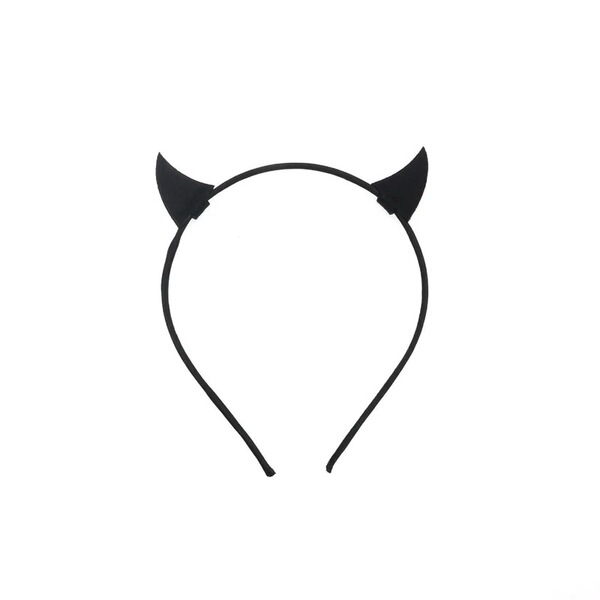 Bandeau serre-tête à cornes de diable et ailes pour costume