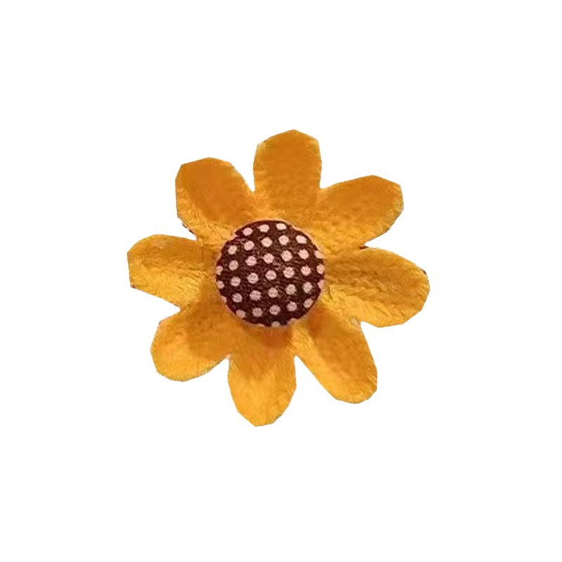 Barrette et élastique à cheveux tournesol pour enfant, style princesse
