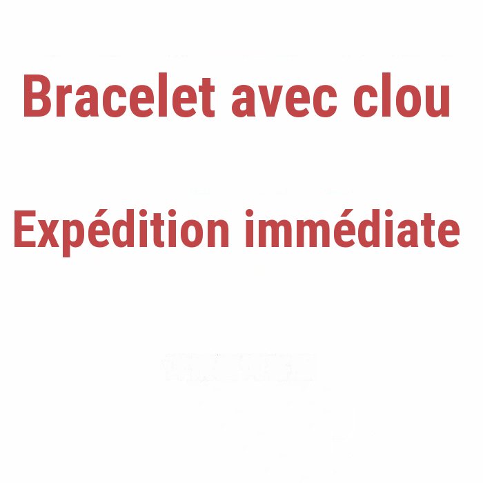 Bracelet clou en acier inoxydable pour femme, finition or, argent ou rose