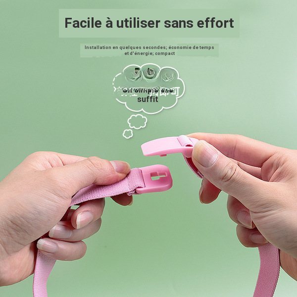 Ceinture élastique tissée réglable pour sport et loisirs, coloris uni