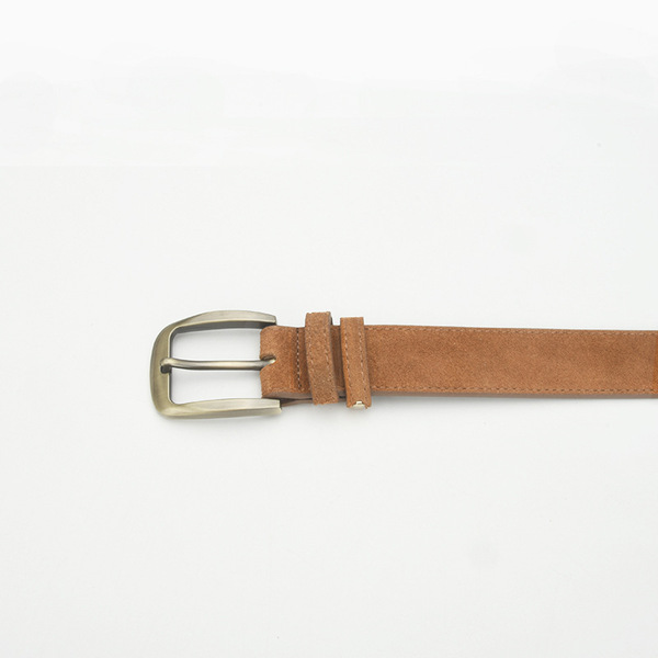 Ceinture femme cuir à boucle ardillon, design simple et élégant pour jeans