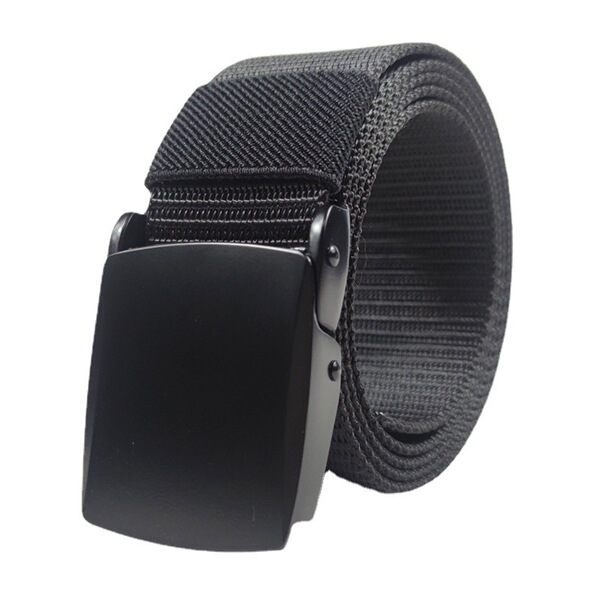 Ceinture tactique homme automatique en nylon, réglage sans trou