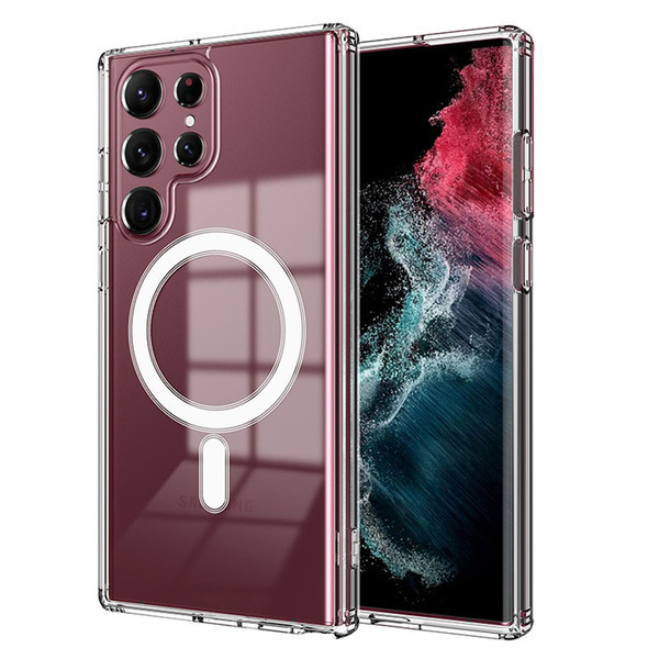 Coque acrylique transparente magnétique pour Galaxy S26 S25 S24