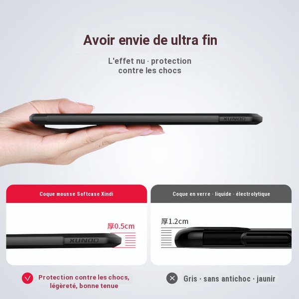 Coque anti-choc transparente pour Redmi Note 9S, Note 8 Pro et Poco X3