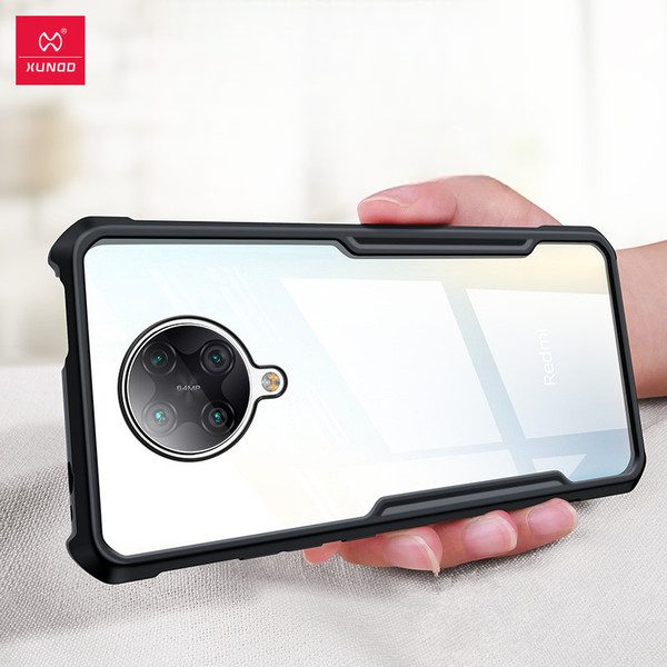 Coque anti-choc transparente pour Redmi Note 9S, Note 8 Pro et Poco X3
