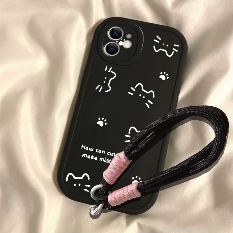 Coque antichoc motif chat avec corde pour Huawei nova 12/11/12 Pro/Ultra