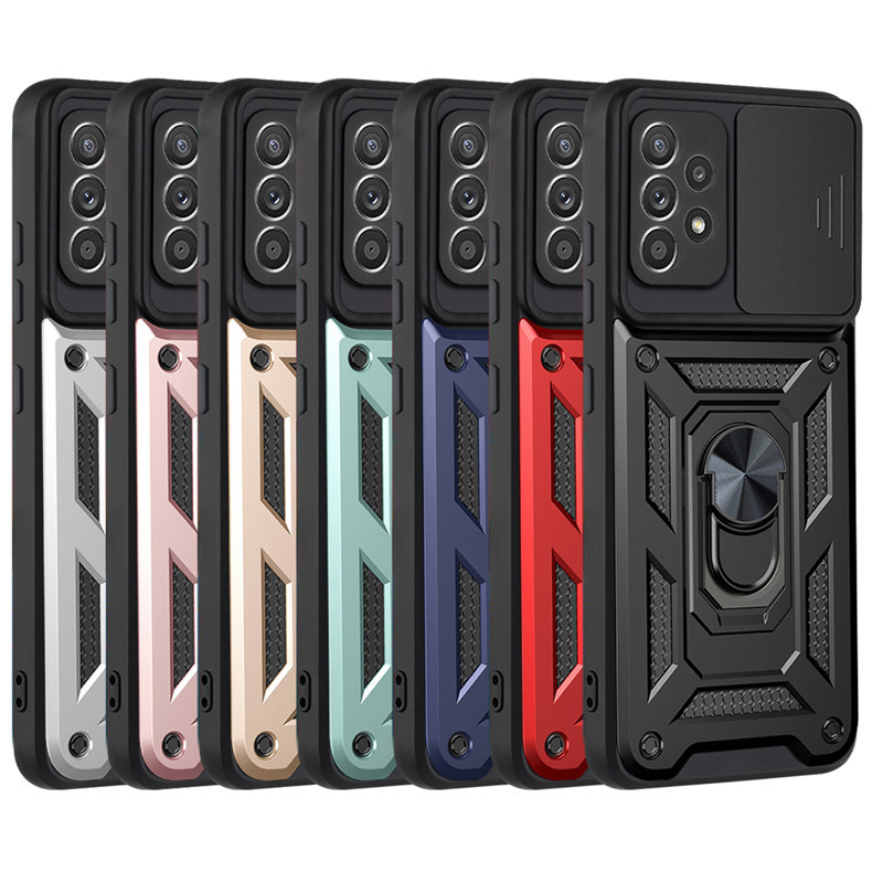 Coque antichoc Vivo avec anneau support et bague de maintien