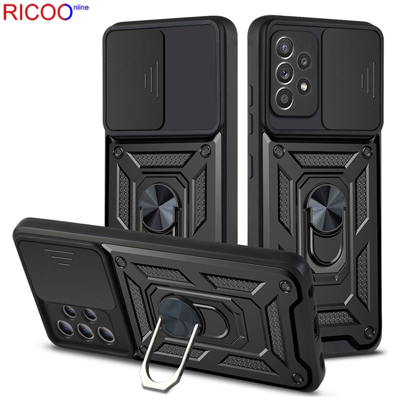 Coque antichoc Vivo avec anneau support et bague de maintien