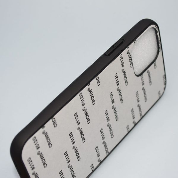 Coque arrière antidérapante pour iPhone, texture losange vierge à personnaliser