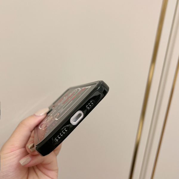 Coque arrière en TPU avec motif fleur pour iPhone 15, 14, 13, 12 mini