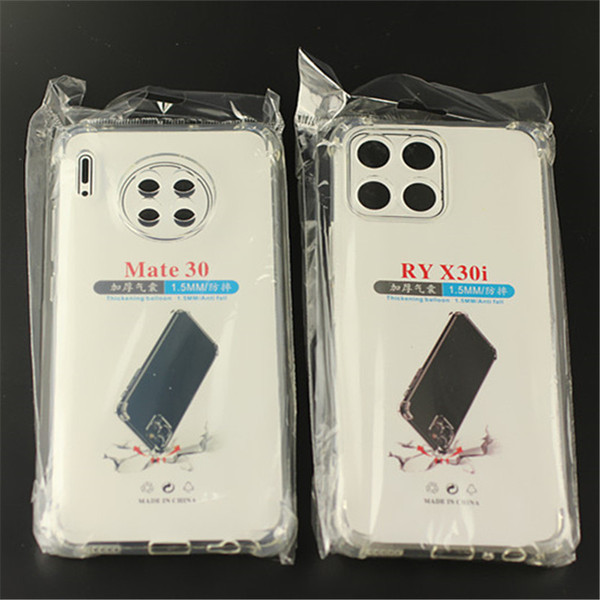 Coque arrière souple transparente antichoc en TPU pour smartphone