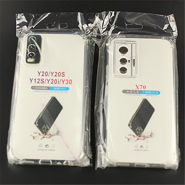 Coque arrière souple transparente antichoc en TPU pour smartphone