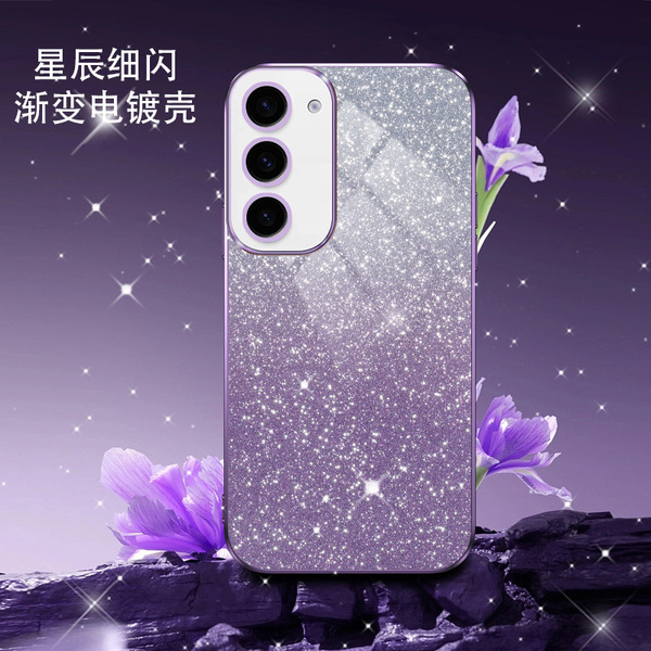 Coque de protection anti-chute pour Samsung Galaxy S26/S25/S24, dégradé violet