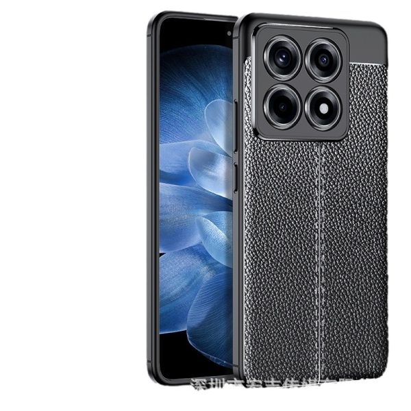 Coque de protection antichoc effet cuir pour smartphone, protection complète