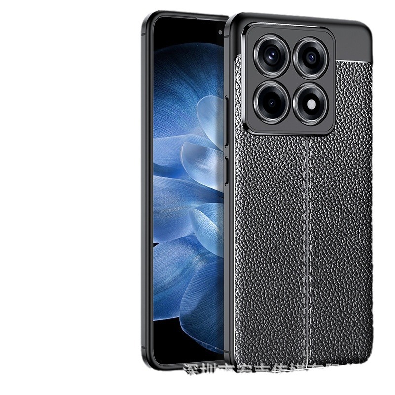 Coque de protection antichoc effet cuir pour smartphone, protection complète