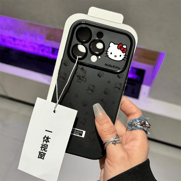 Coque de protection iPhone 17 Pro Max Hello Kitty bonhomme de neige