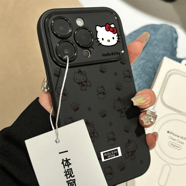 Coque de protection iPhone 17 Pro Max Hello Kitty bonhomme de neige