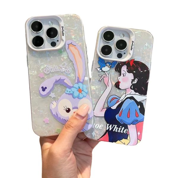 Coque de protection iPhone transparente semi-transparente motifs dessin animé