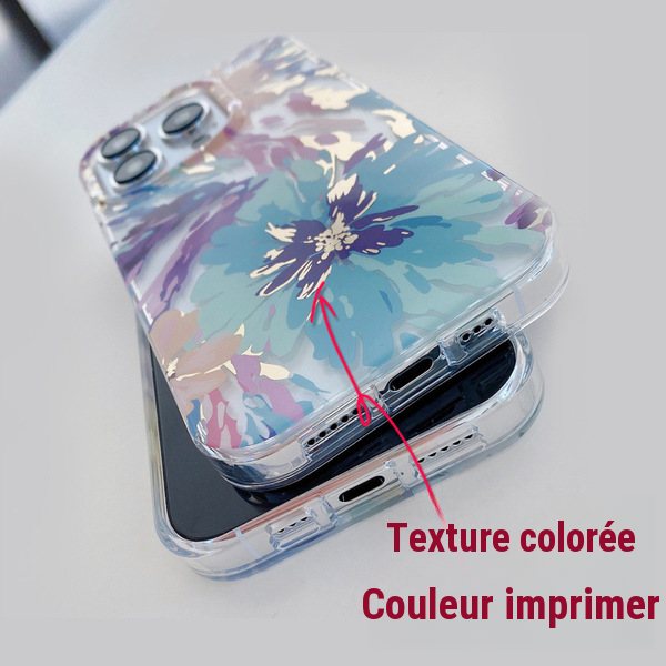 Coque de protection transparente imprimée pour Samsung Galaxy S24 S23 S22