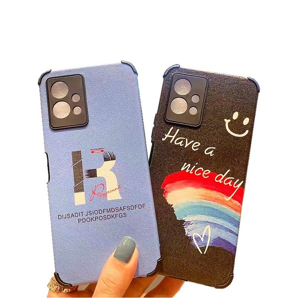 Coque de téléphone en cuir souple motif dessin animé avec protection antichoc