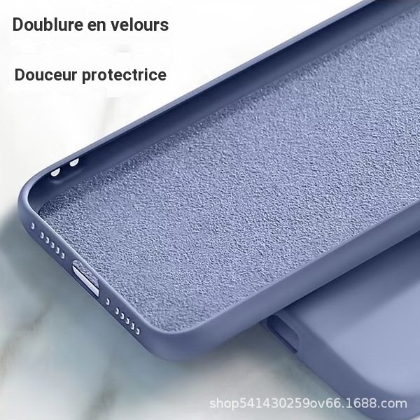 Coque de téléphone en silicone liquide transparente personnalisable