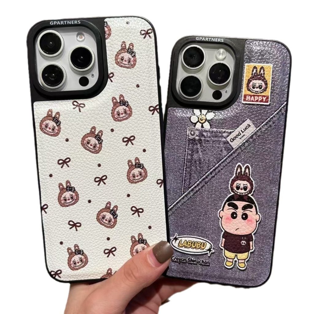 Coque de téléphone en TPE motif cartoon pour iPhone 14/15/16