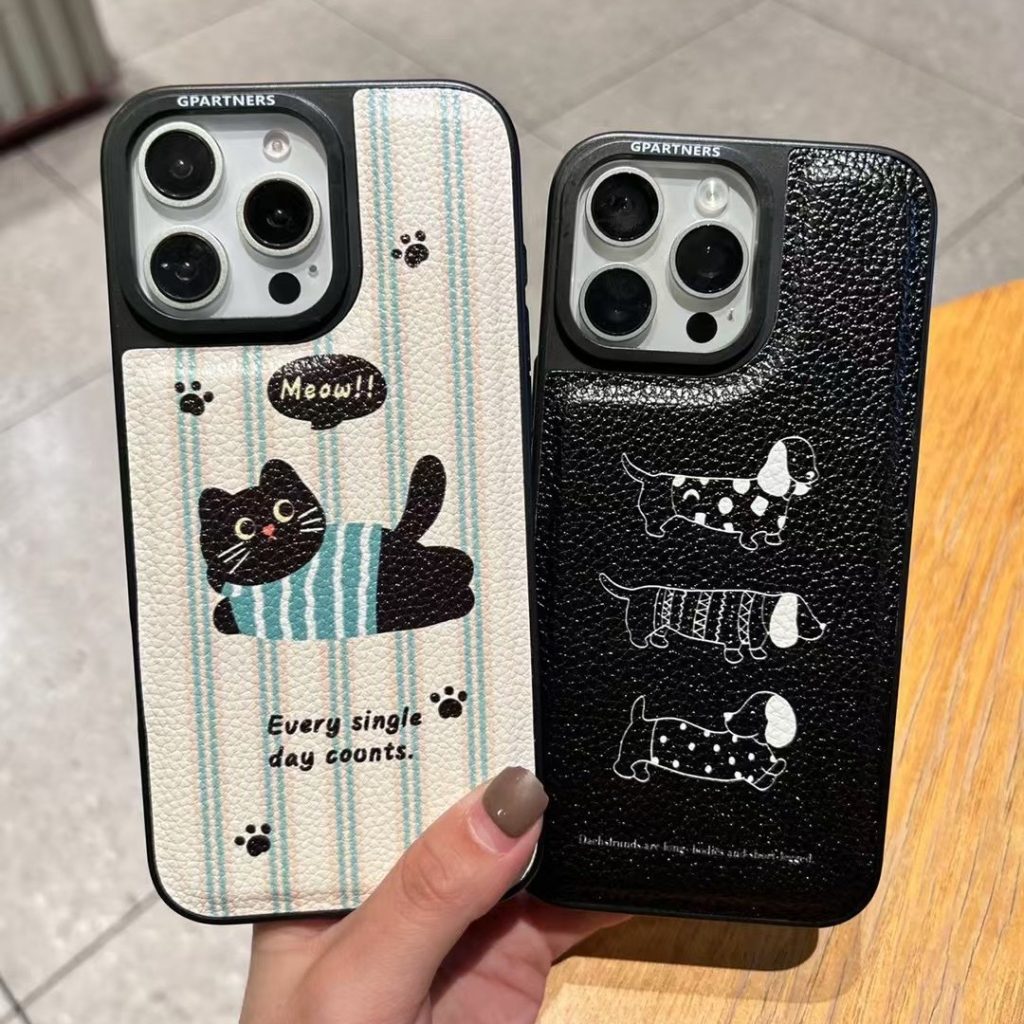 Coque de téléphone en TPE motif cartoon pour iPhone 14/15/16