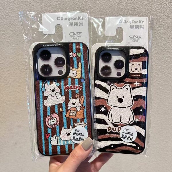 Coque de téléphone en TPE motif cartoon pour iPhone 14/15/16