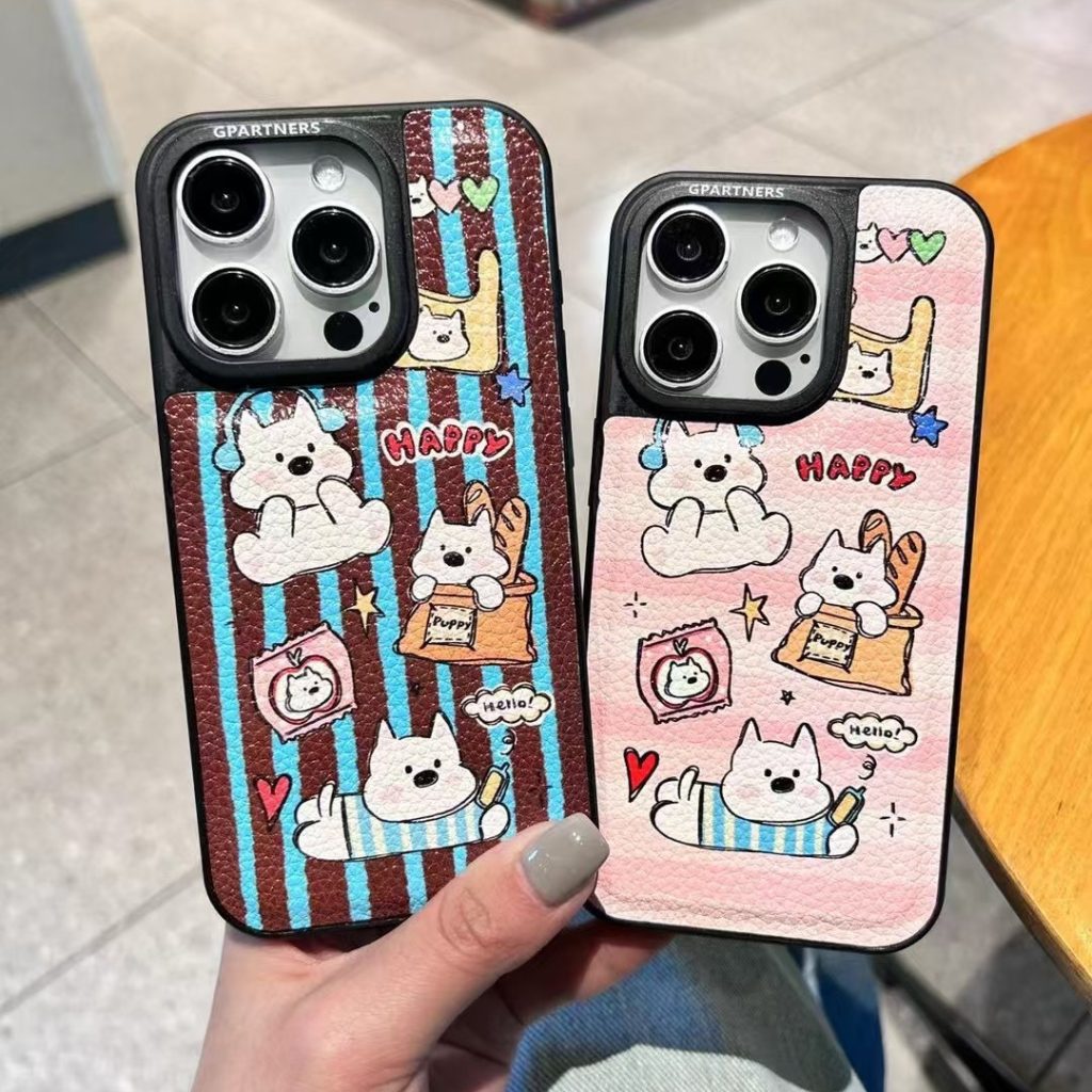 Coque de téléphone en TPE motif cartoon pour iPhone 14/15/16