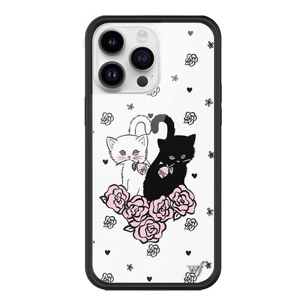 Coque de téléphone fleurs roses à effet miroir pour iPhone