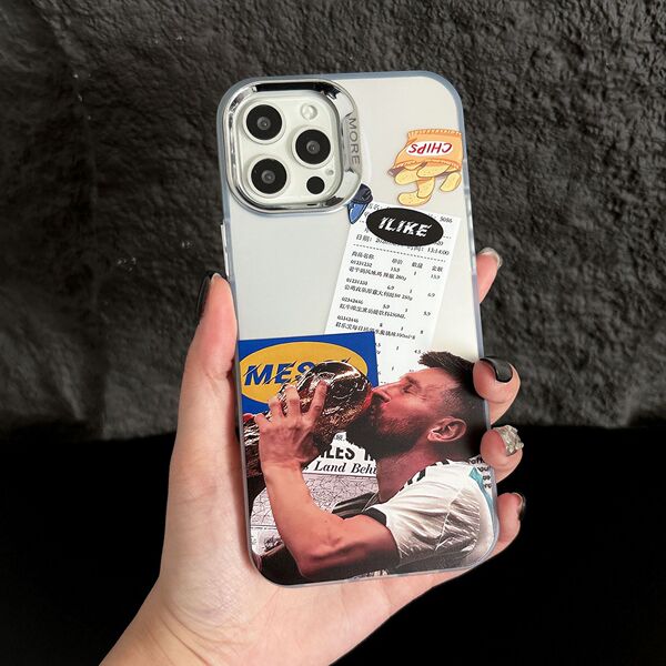 Coque de téléphone iPhone style maillot de football numéro 10 Messi