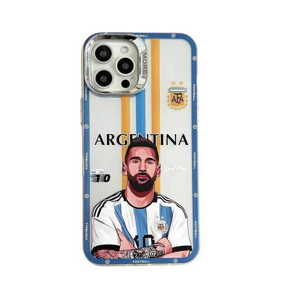 Coque de téléphone iPhone style maillot de football numéro 10 Messi