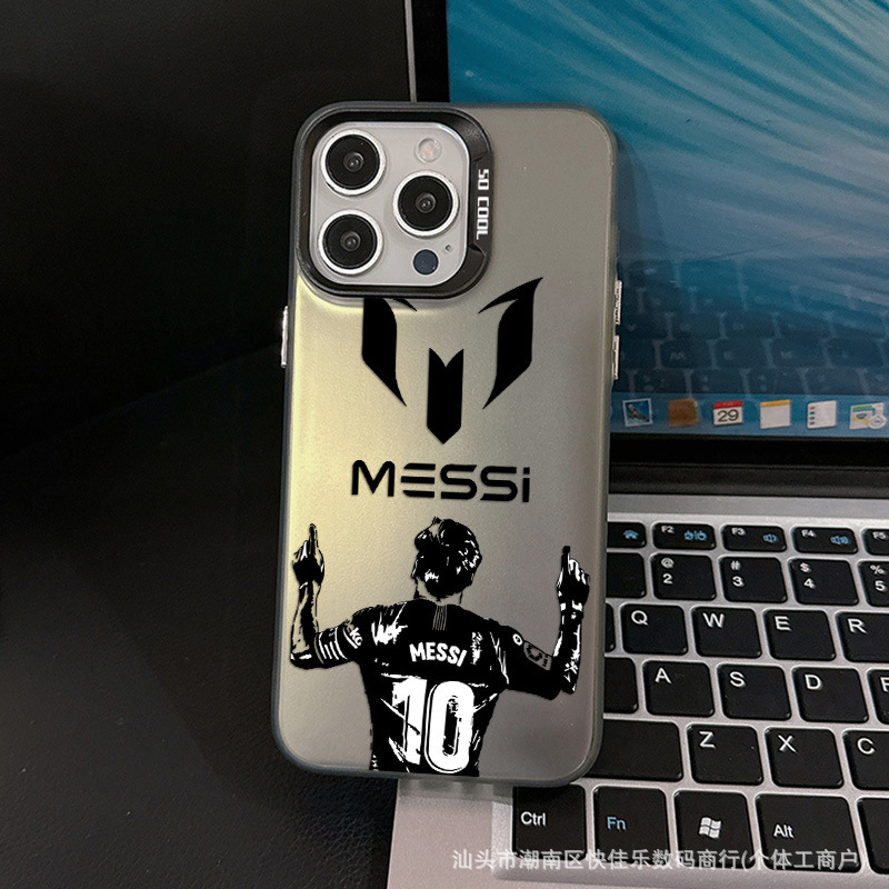 Coque de téléphone motif football tendance compatible iPhone 7 à 11 Pro Max