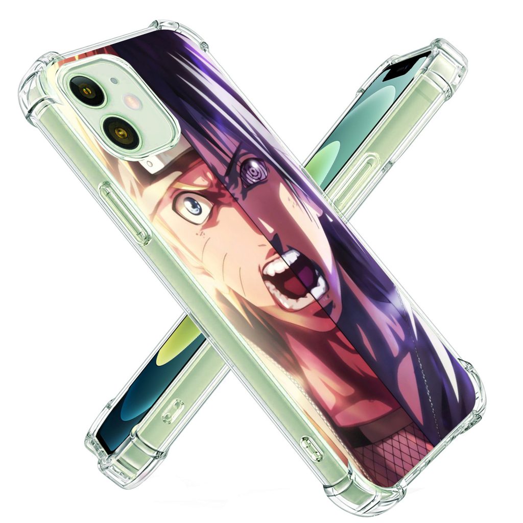Coque de téléphone Naruto avec coins airbag pour iPhone