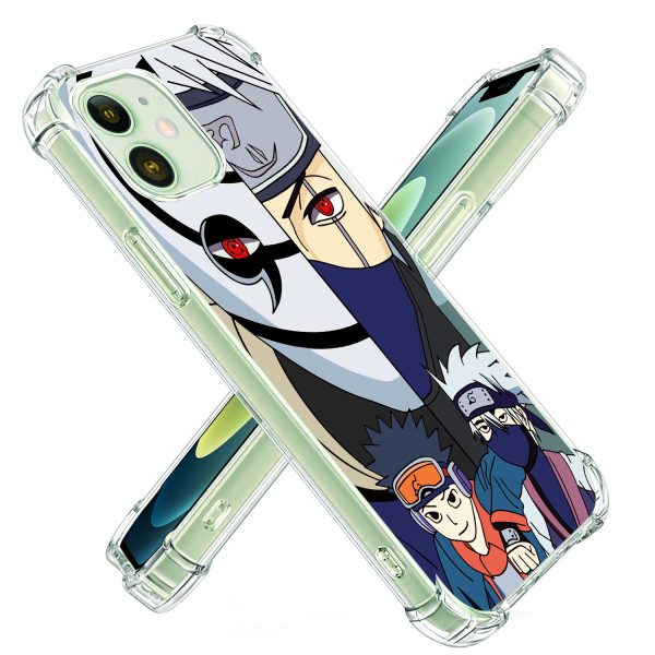 Coque de téléphone Naruto avec coins airbag pour iPhone